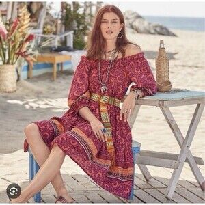 Sundance Floral Lands Dress Women’s Small Boho Peasant Cottagecore